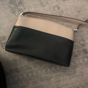 Kate Spade Black and Cream Shoulder Bag